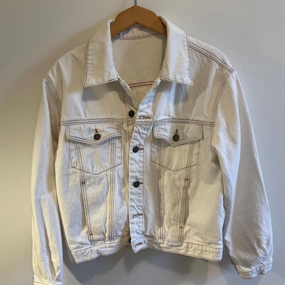 White Denim Jacket Brandy Melville, J. Galt, size Small